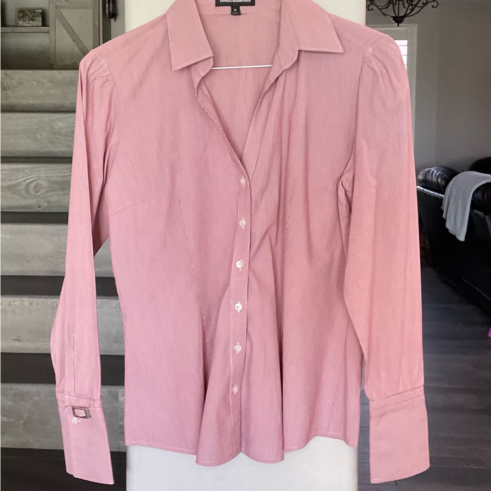 Express Medium red Oxford shirt
